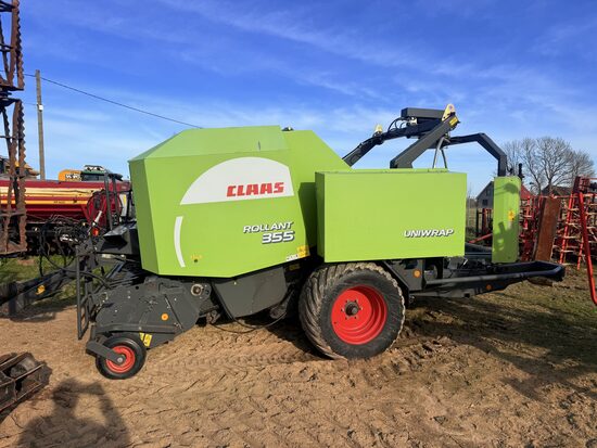 Ruļļu prese Claas 355 Uniwrap